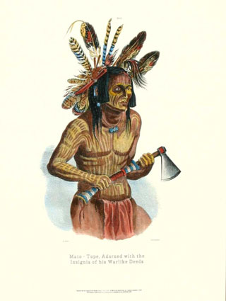 Karl Bodmer - Adorned with Deeds Insignia