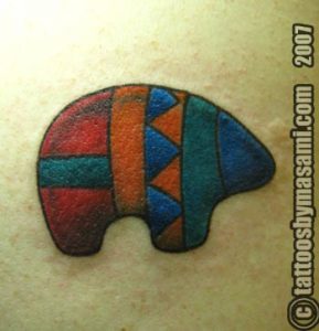 zuni bear tattoo design