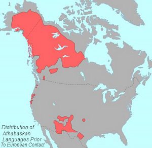 Athabaskan Language Map