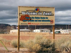 Zuni Reservation Sign