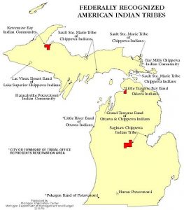 Michigan Indian Reservations Map