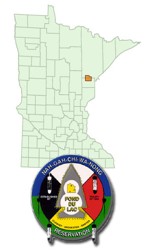 Fond du Lac Indian Reservation Map and Seal