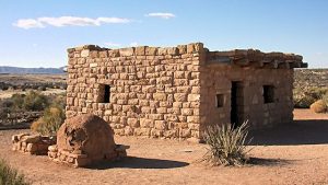 Home with outdoor oven on Hualapai Indian Reservation