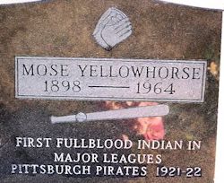 Gravestone of Mose J. Yellowhorse
