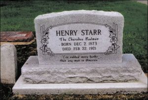 Henry Starr's gravestone