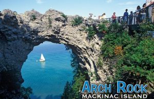 Arch Rock on Mackinac Island, Ottawa legend