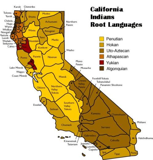 California Indian Languages Map