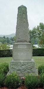 Monument commemorating the grave of Shawnee Chief Cornstalk
